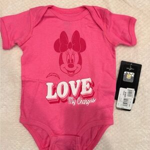 Disney Pink Minnie Mouse Love Bodysuit